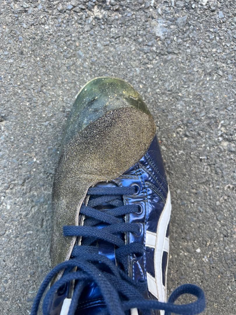 ASICS スパイク ネイビー/ホワイト