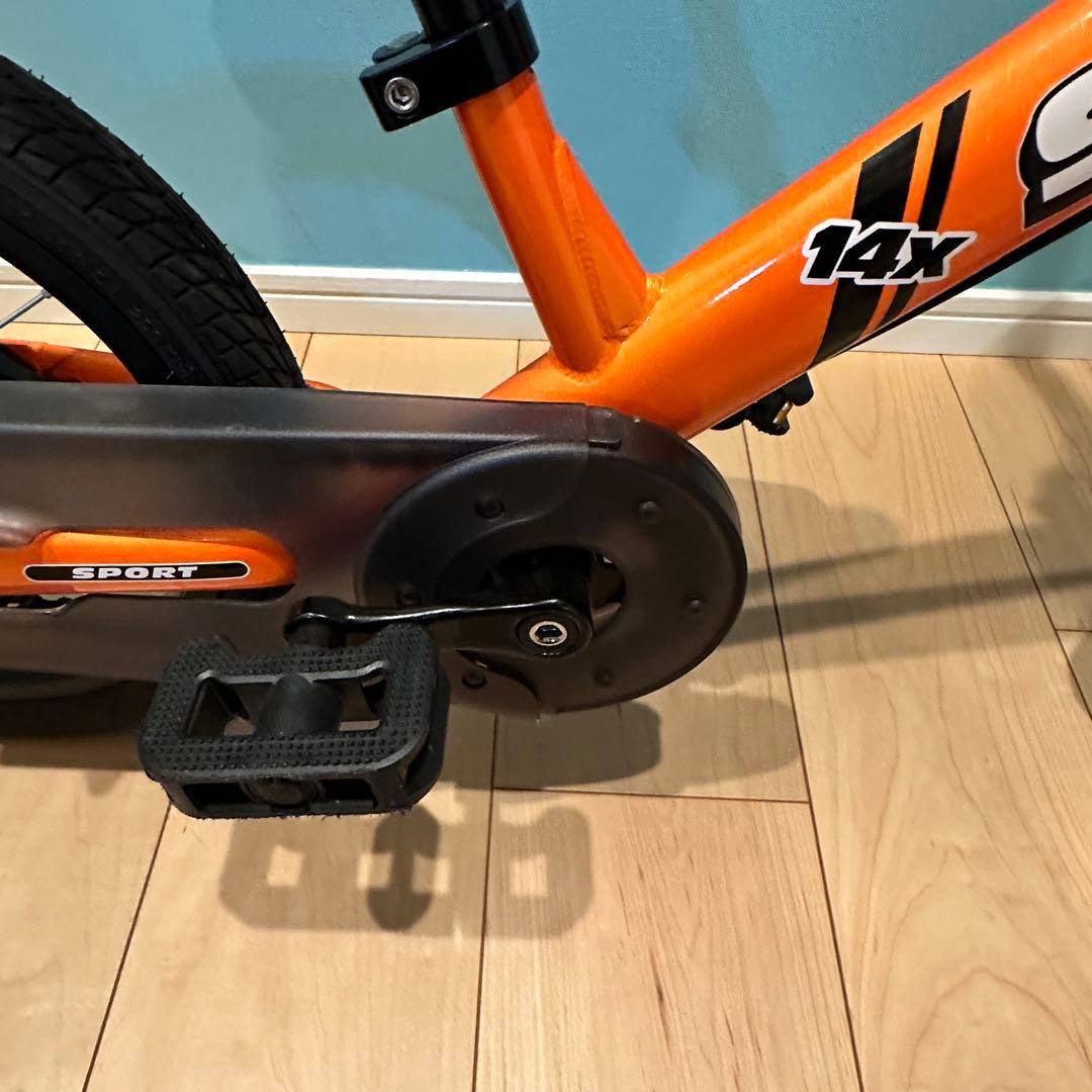 STRIDER 14x ストライダー オレンジ スタンド・ペダル付き 未使用級