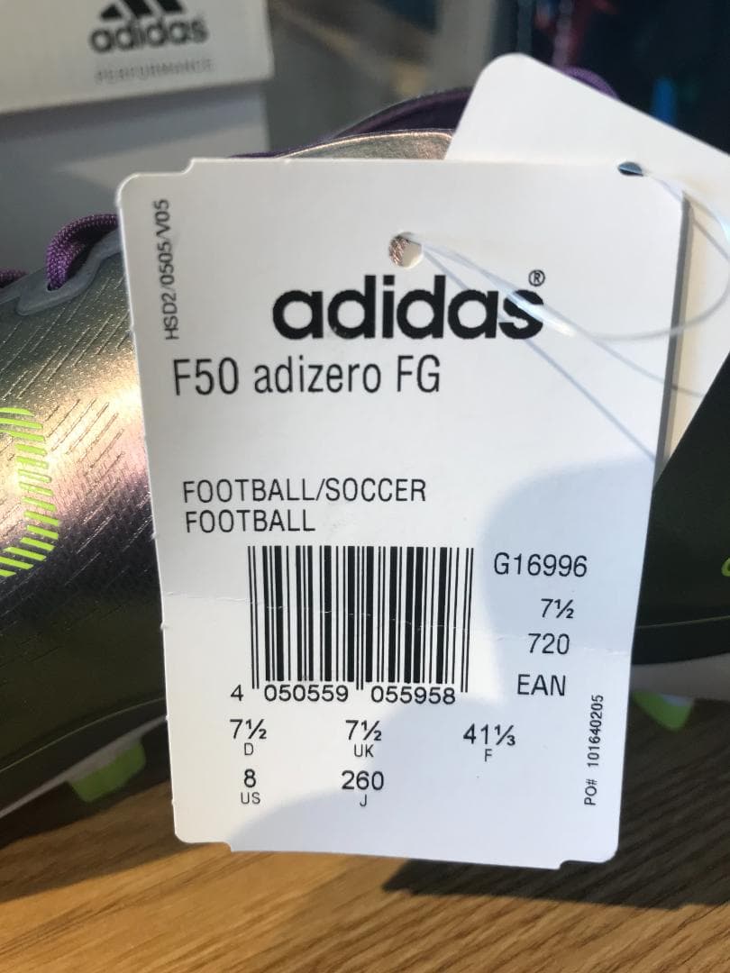 adidas 激レア　Ｆ50　アディゼロＦＧ　メッシモデル　２６．０cm　未使用