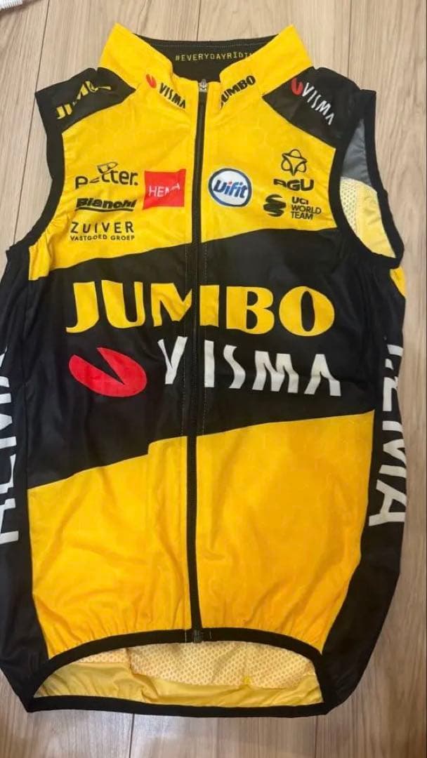 JUMBO VISMA (ユンボヴィスマ) 防風ベスト　XSサイズ