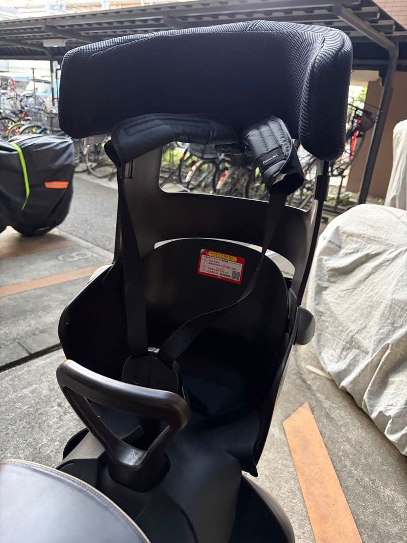 ブラウン チャイルドシート付きシティサイクル　ボールドラインOGK グランディア