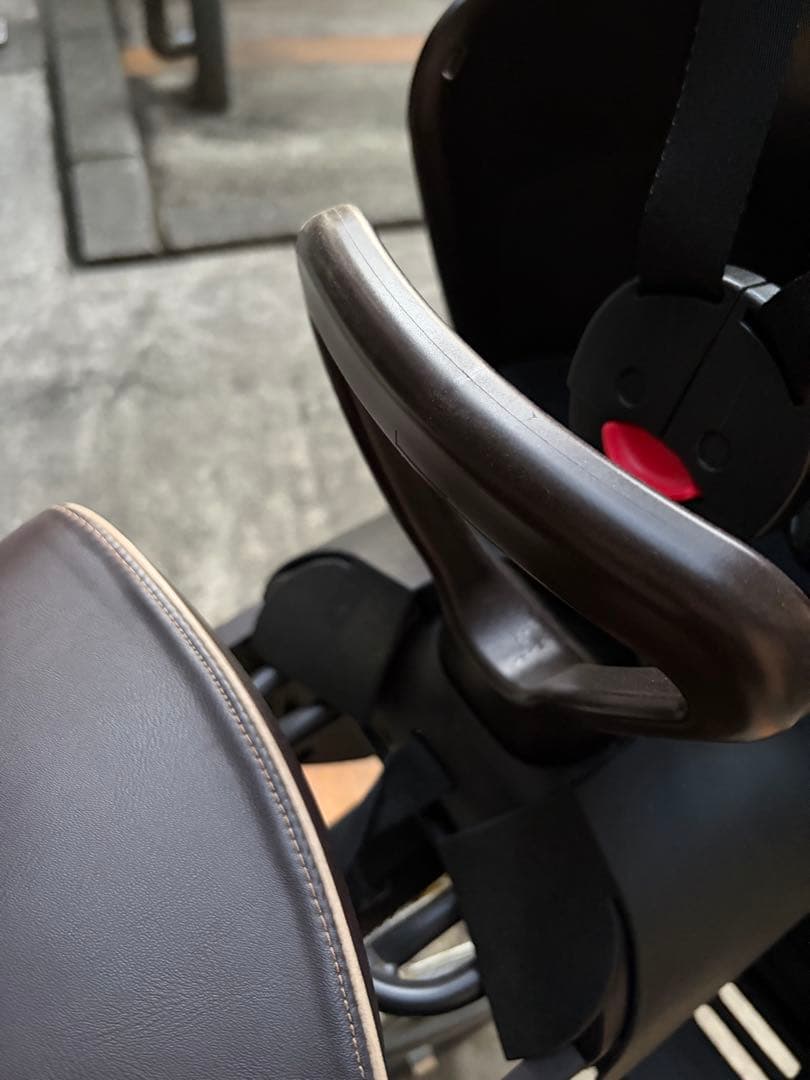 ブラウン チャイルドシート付きシティサイクル　ボールドラインOGK グランディア
