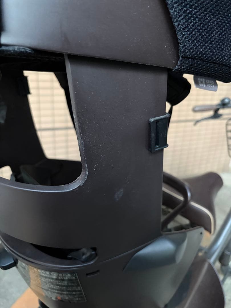 ブラウン チャイルドシート付きシティサイクル　ボールドラインOGK グランディア