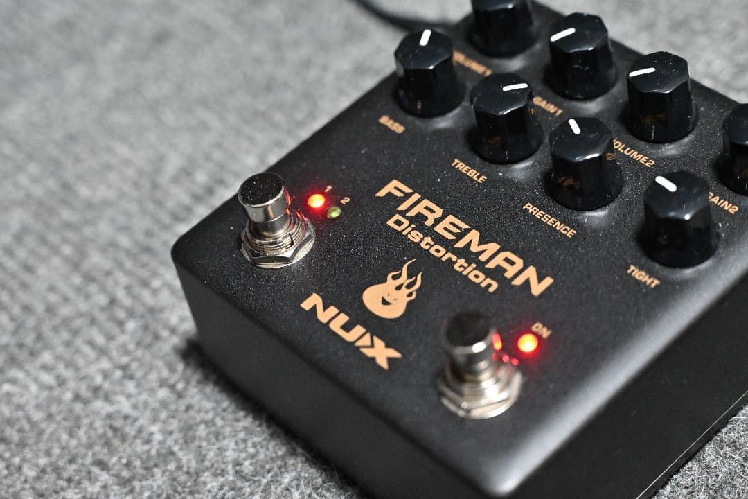nux Fireman オーバードライブ ディストーション エフェクター