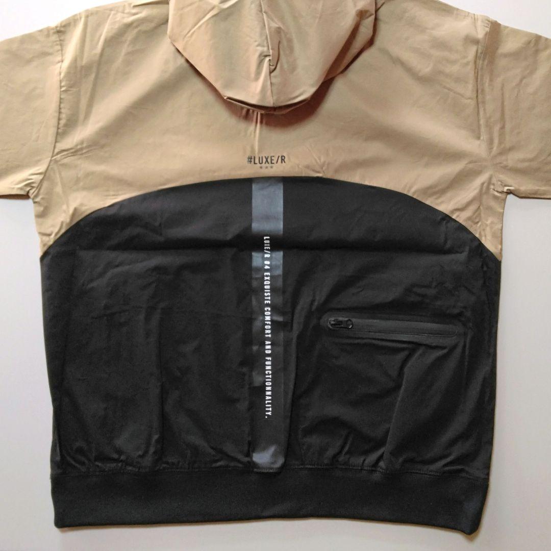 LUXE/R GOLF ストレッチ布帛プルパーカー 45817BGXL②