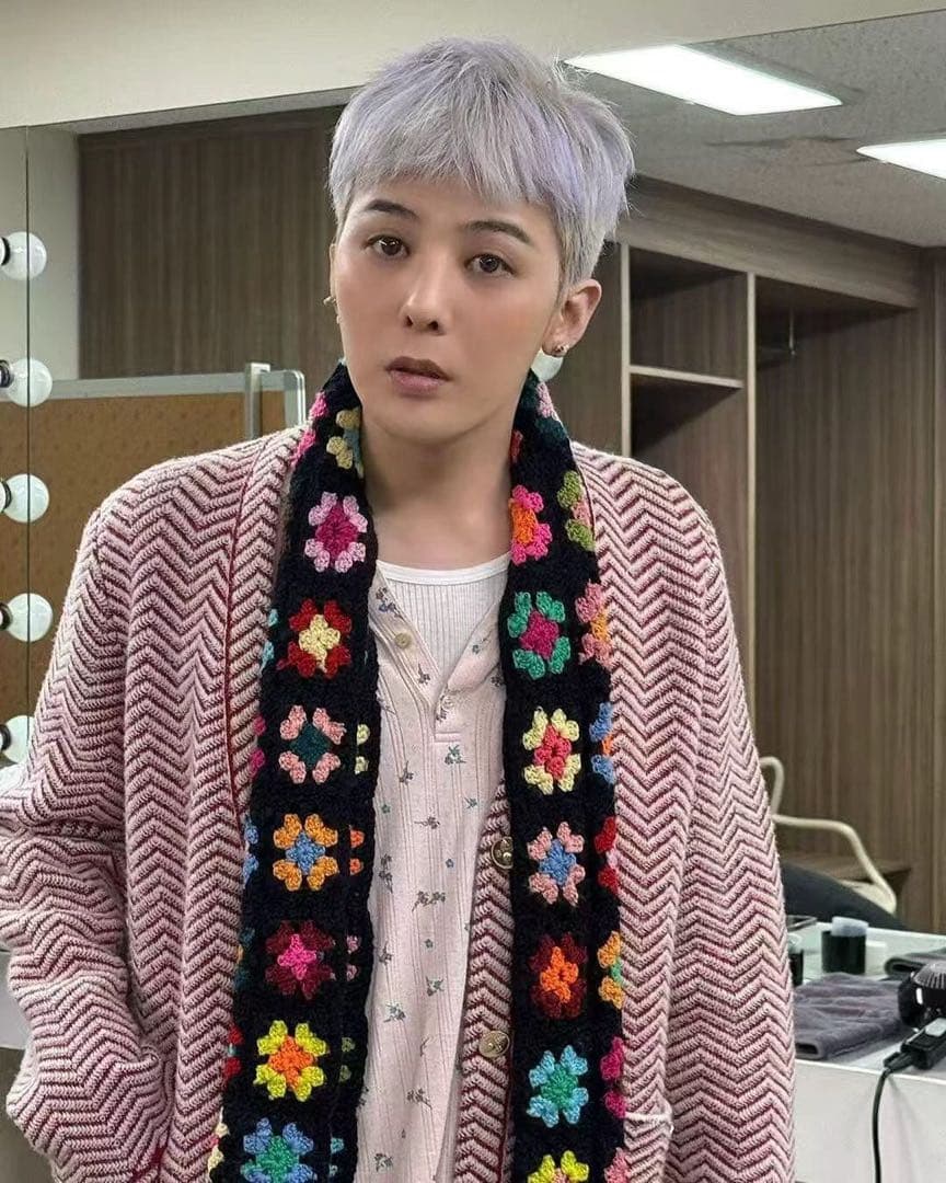 ジヨン着用　マフラー　ジードラゴン　ライブ　ハンドメイド　ユニセックス