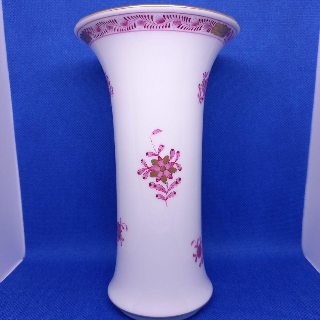ヘレンド　花瓶「インドの華　ピンク」