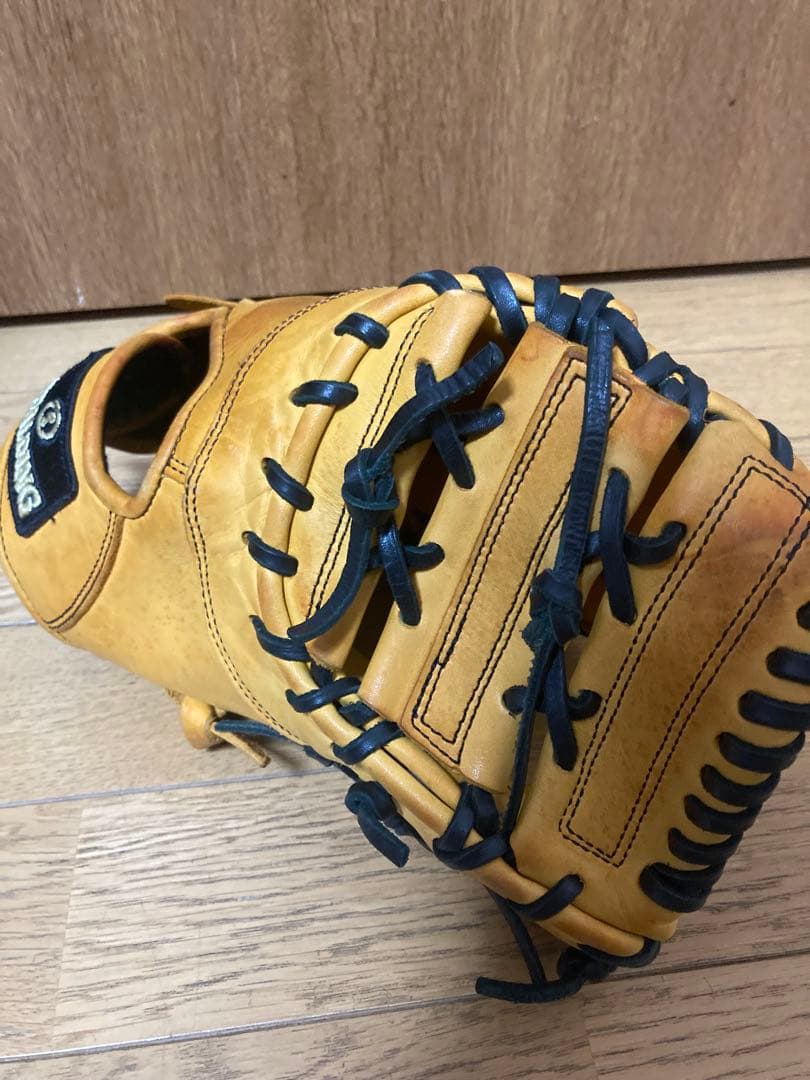 SPALDING PRO SELECT 軟式ファーストミット　イエロー