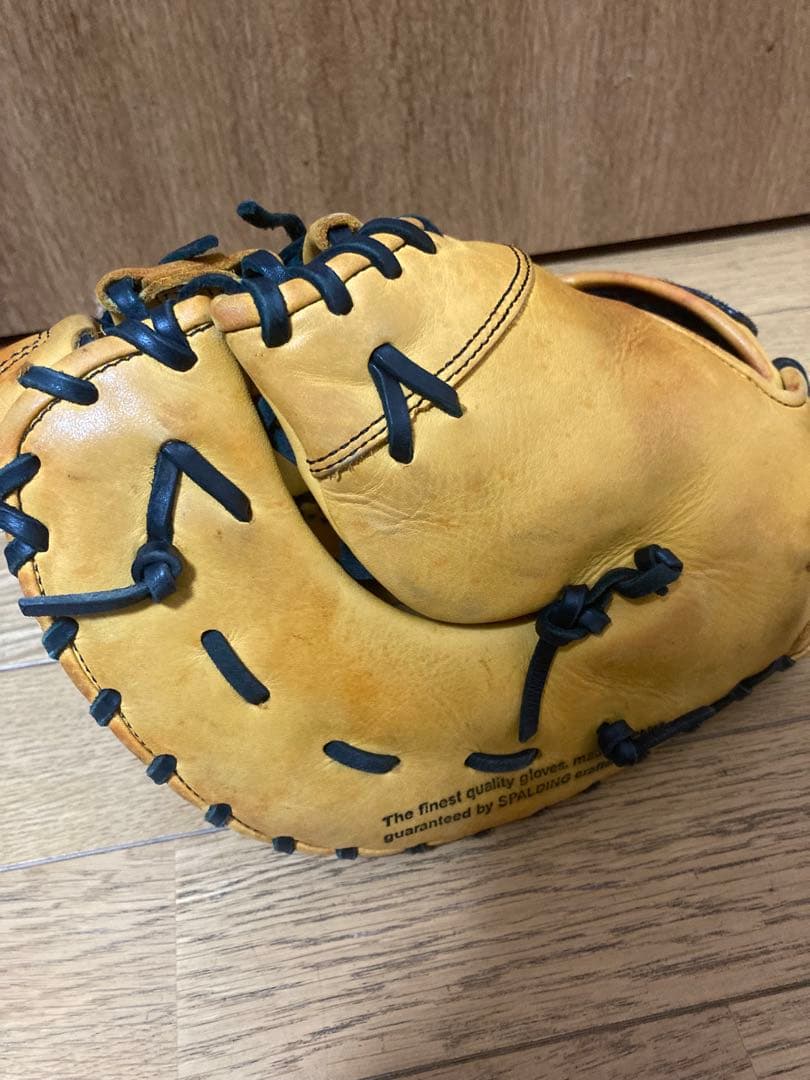 SPALDING PRO SELECT 軟式ファーストミット　イエロー