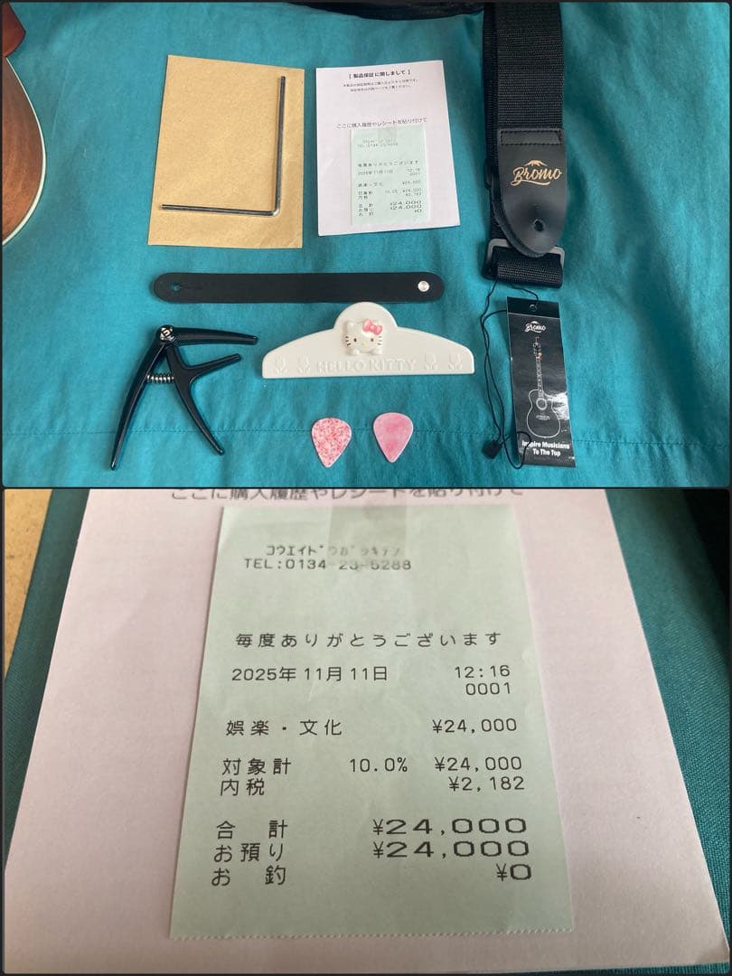 Bromo Guitars BAA2 ブロモギター ピックアップ仕様