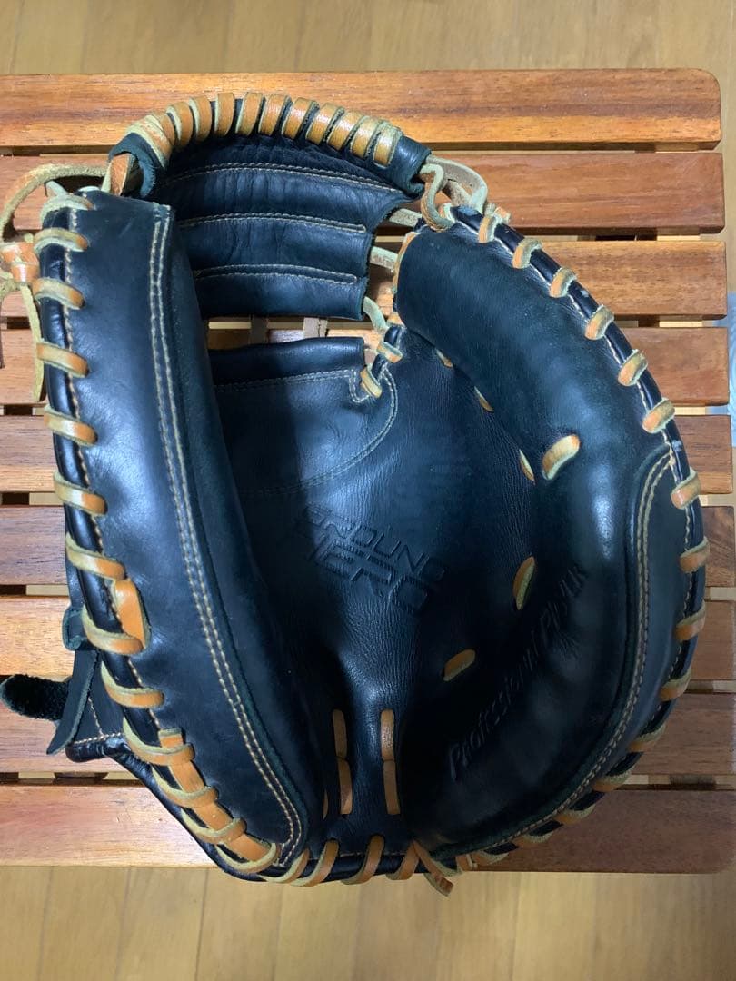 ZETT ゼット少年用軟式キャッチャーミット黒、メンテナンス（ベルト、保革油等）