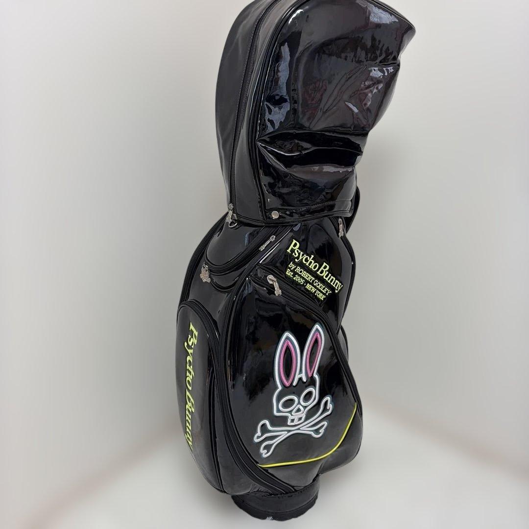 サイコバニー エナメル キャディバッグ ゴルフバッグ Psycho Bunny
