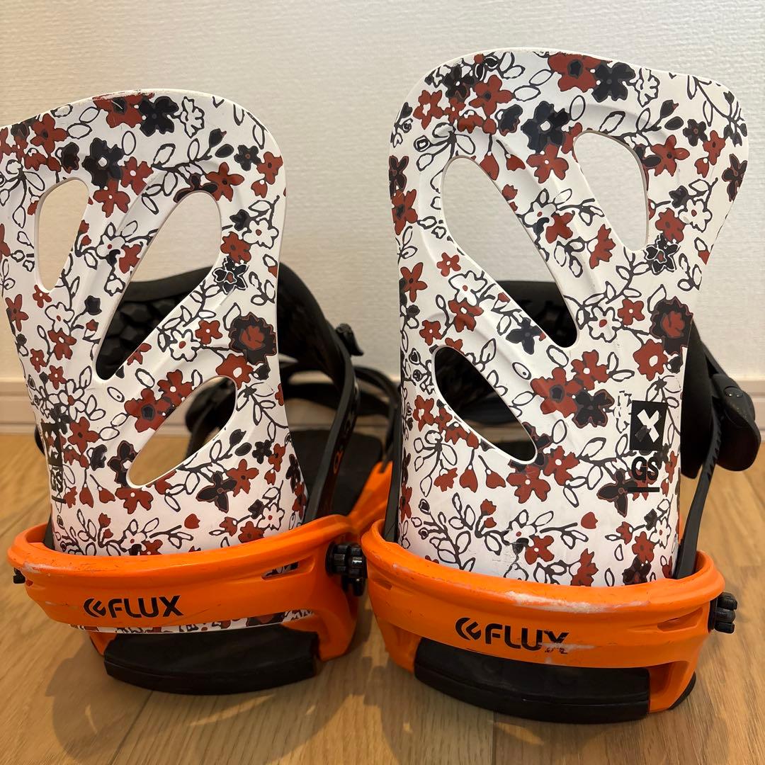 FLUX GSスノーボードビンディング 花柄　SMサイズ レディースモデル