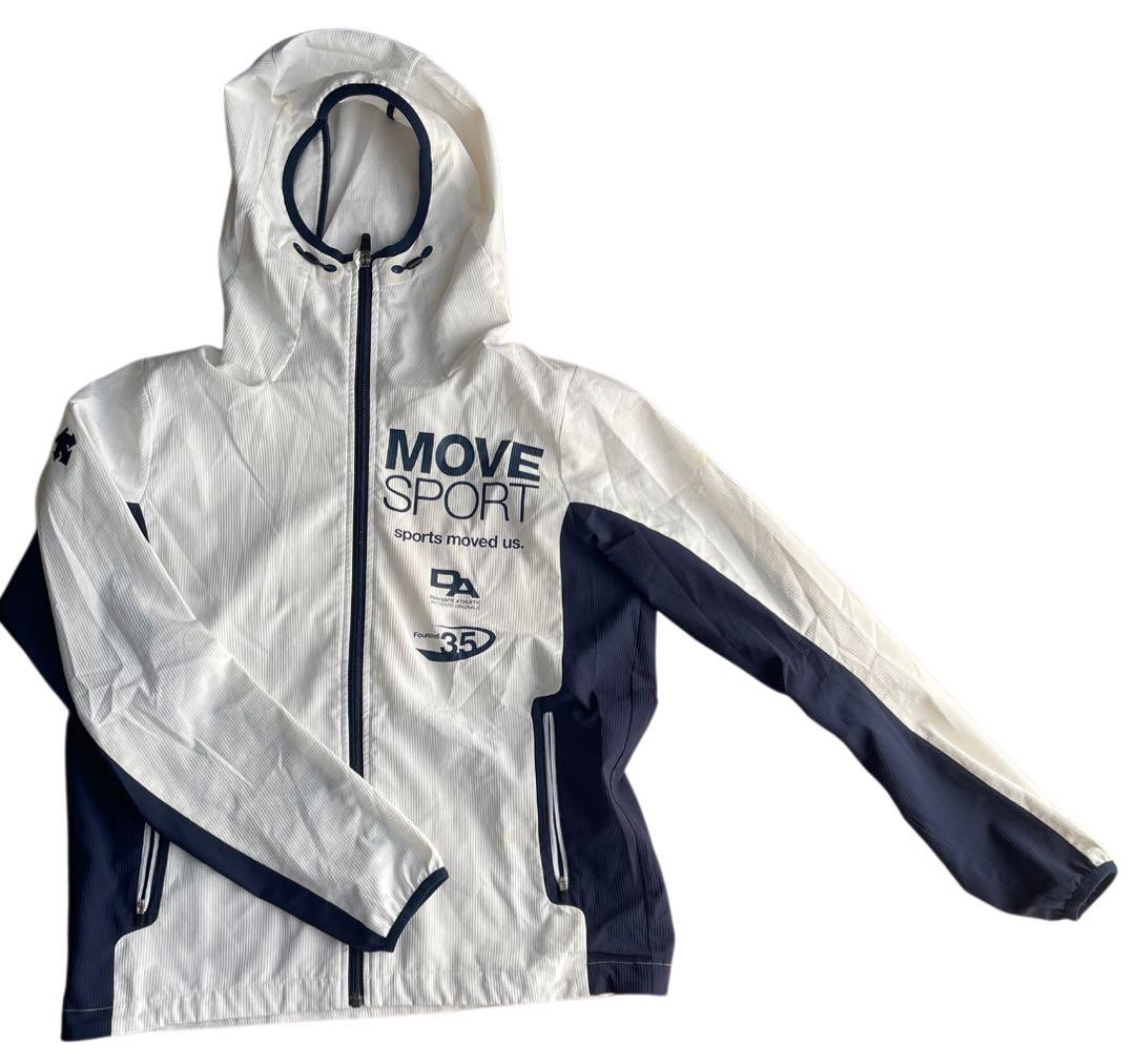 MOVE SPORT DESCENTE デサント　ジャージ　セットアップ　白　黒