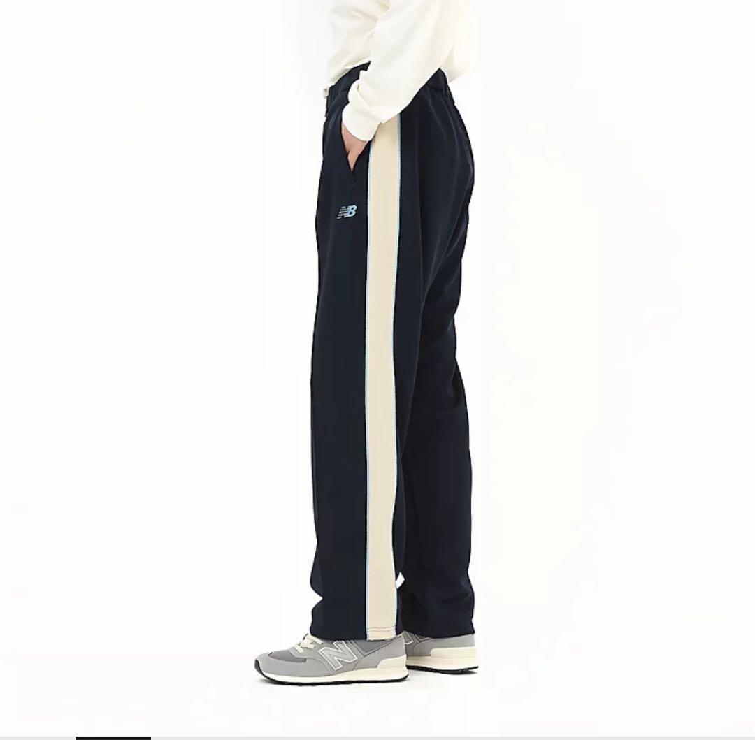 【新品】ニューバランス ジャージパンツ ネイビー/アイボリー メンズXLサイズ