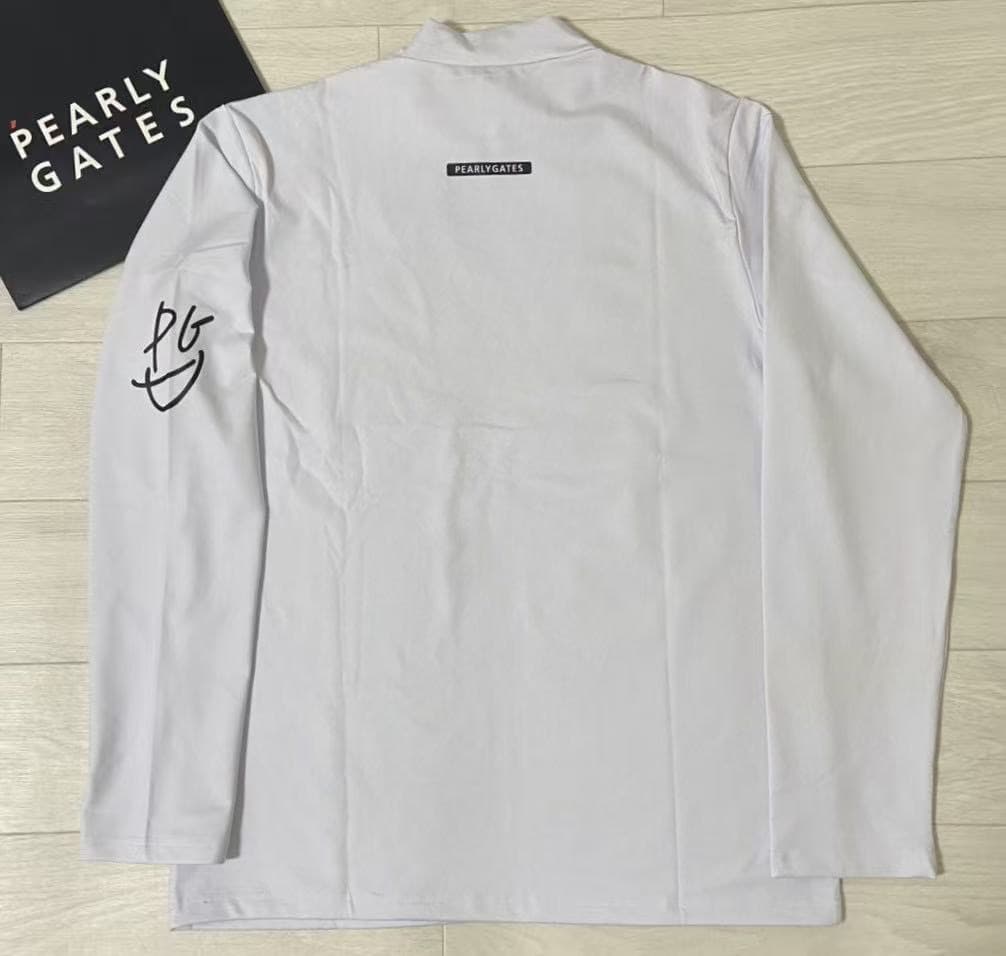 新品 新商品 日本正規品 パーリーゲイツ 吸水速乾 遮熱 裏起毛 白 6 XL