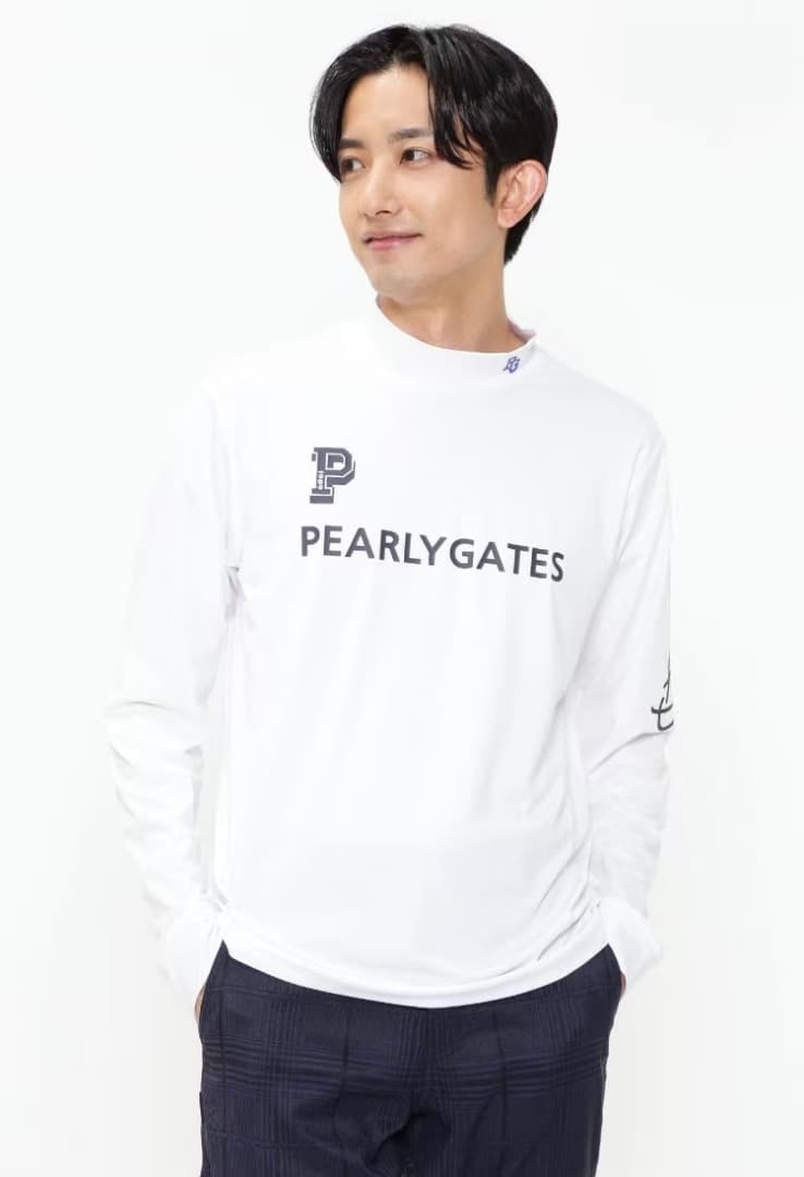 新品 新商品 日本正規品 パーリーゲイツ 吸水速乾 遮熱 裏起毛 白 6 XL