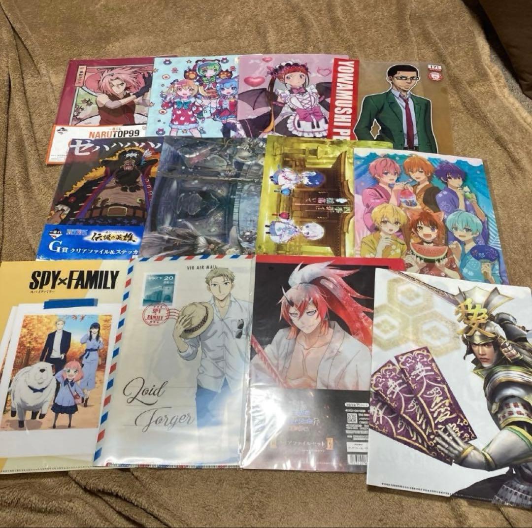 クリアファイル　アニメ　漫画　まとめ売り　大量　①