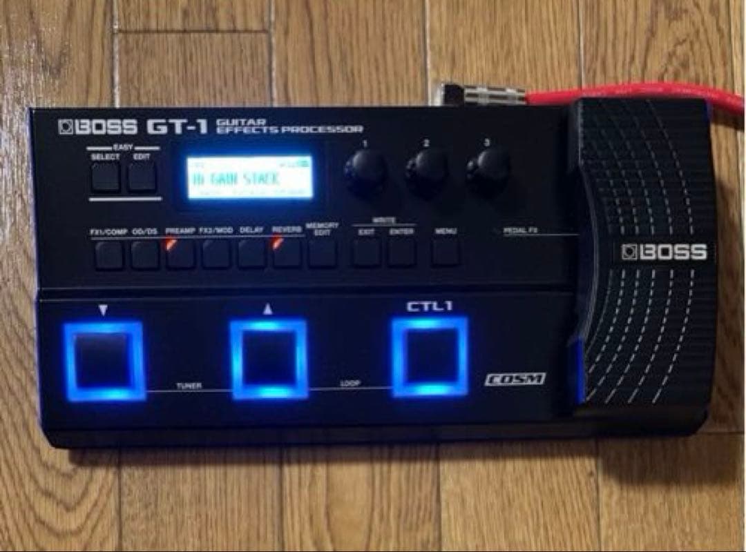 【ほぼ新品同様】BOSS GT-1 ギターマルチエフェクター　教科書セット