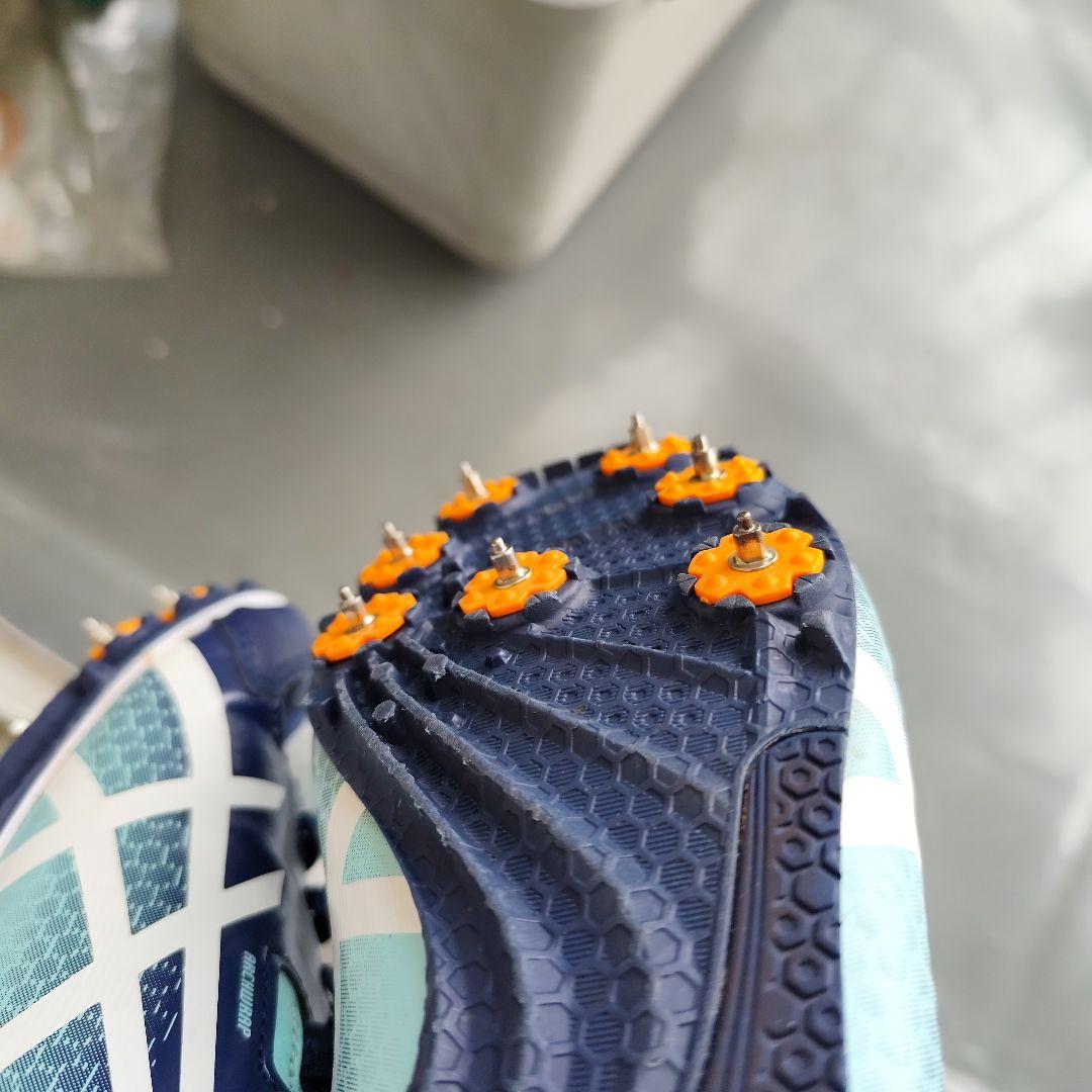 asics スパイクシューズ US 7 ネイビー/ミント