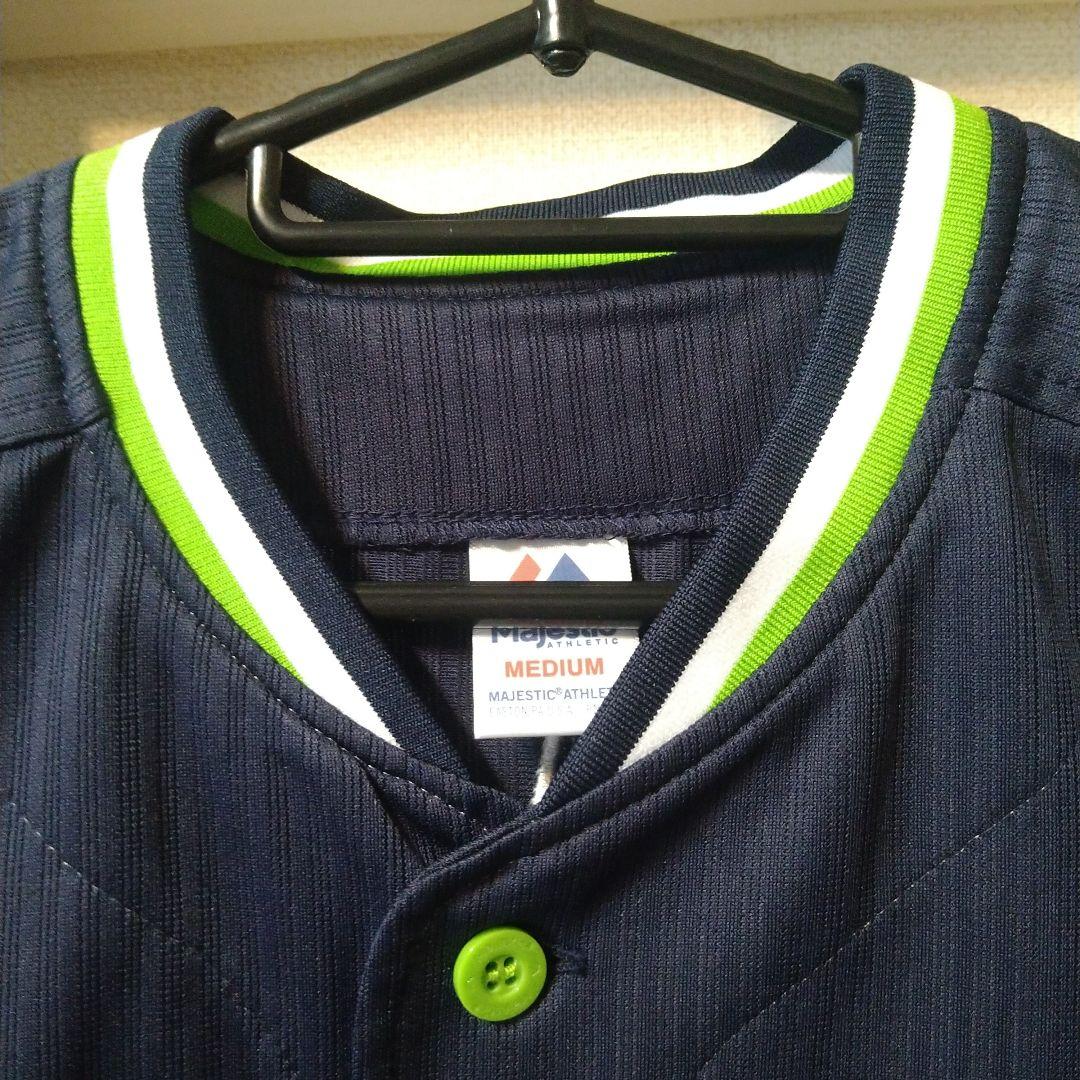 【超美品】Majestic ヤクルトスワローズ 村上宗隆 ビジター ユニフォーム
