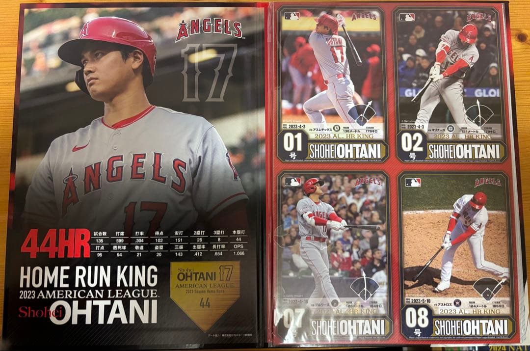 大谷翔平*ホームラン王獲得記念セット!!プレミアムホルダー、ポストカード