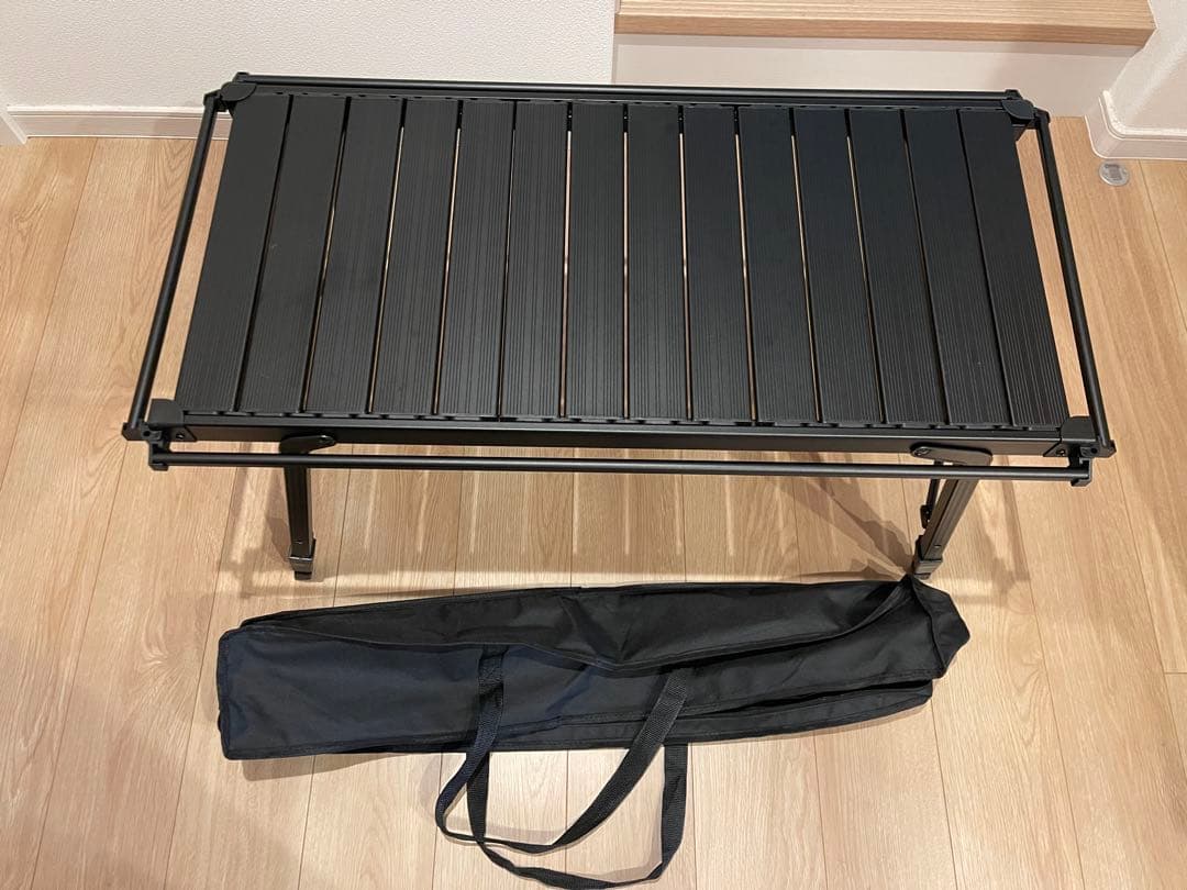 次世代　IGTテーブル ブラック アルミ製 86x44cm