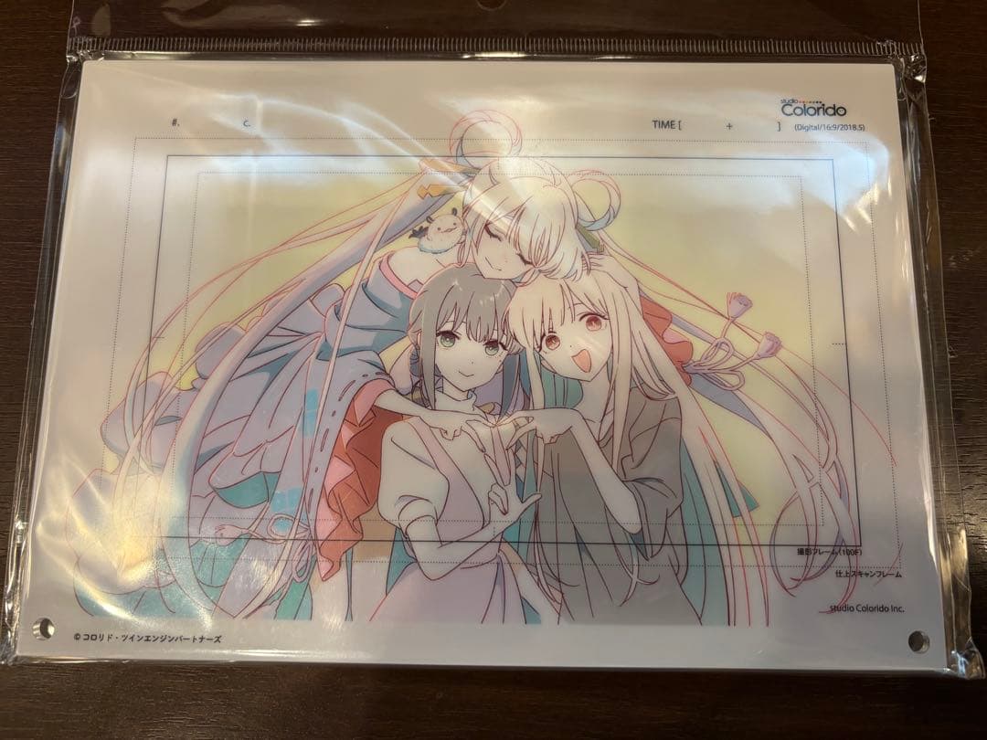 超かぐや姫！ラフ原画　アクリルパネル　酒寄彩葉　月見ヤチヨ　かぐや　劇場 グッズ