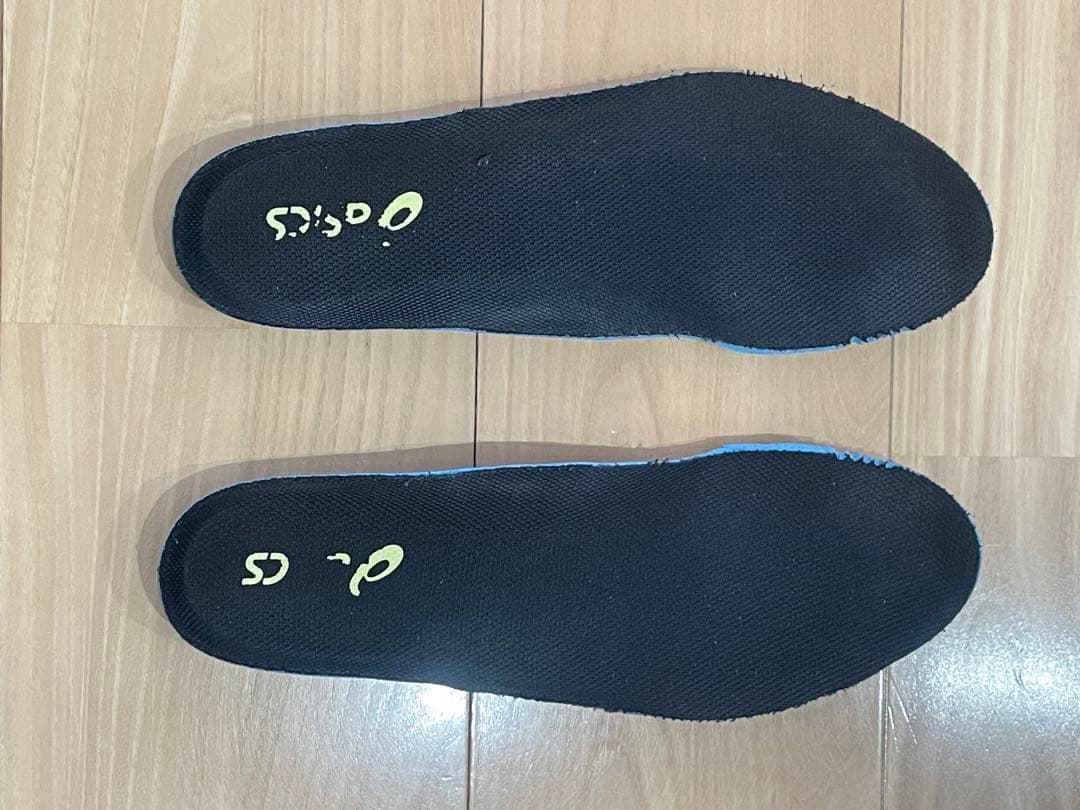 asics メタライズ　バレーボールシューズ ネイビー/イエロー　27.0cm