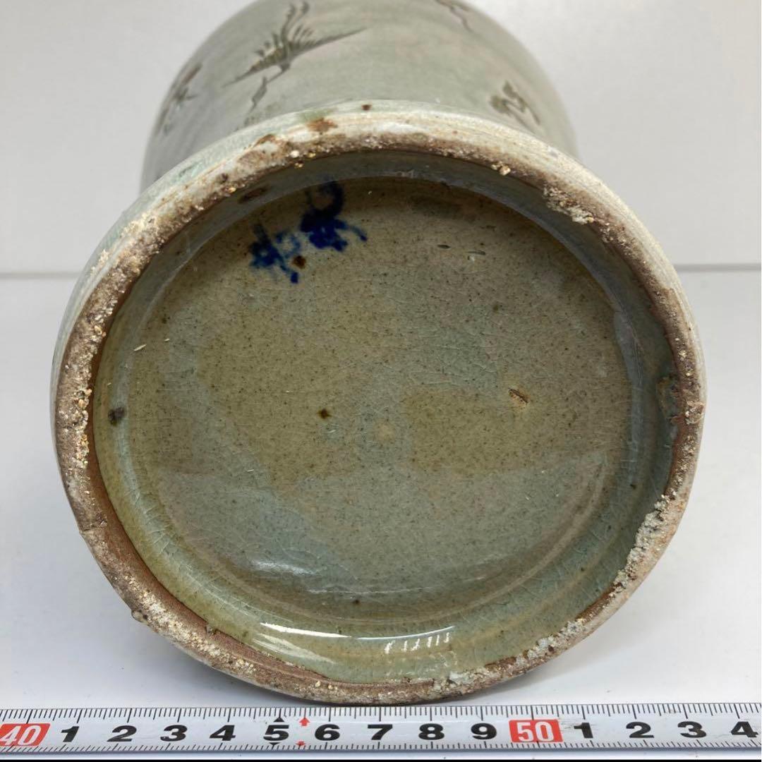 高麗　青磁　梅瓶　高さ28cm。y633