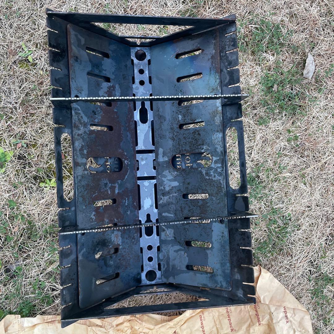 Hot camp fire base 焚き火台L 薪ばさみ、薪バッグ焚き火セット