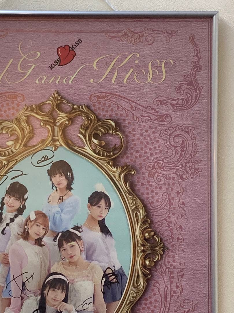 KiSS KiSS 全員サイン入り ポスター B2 HUG and KiSS