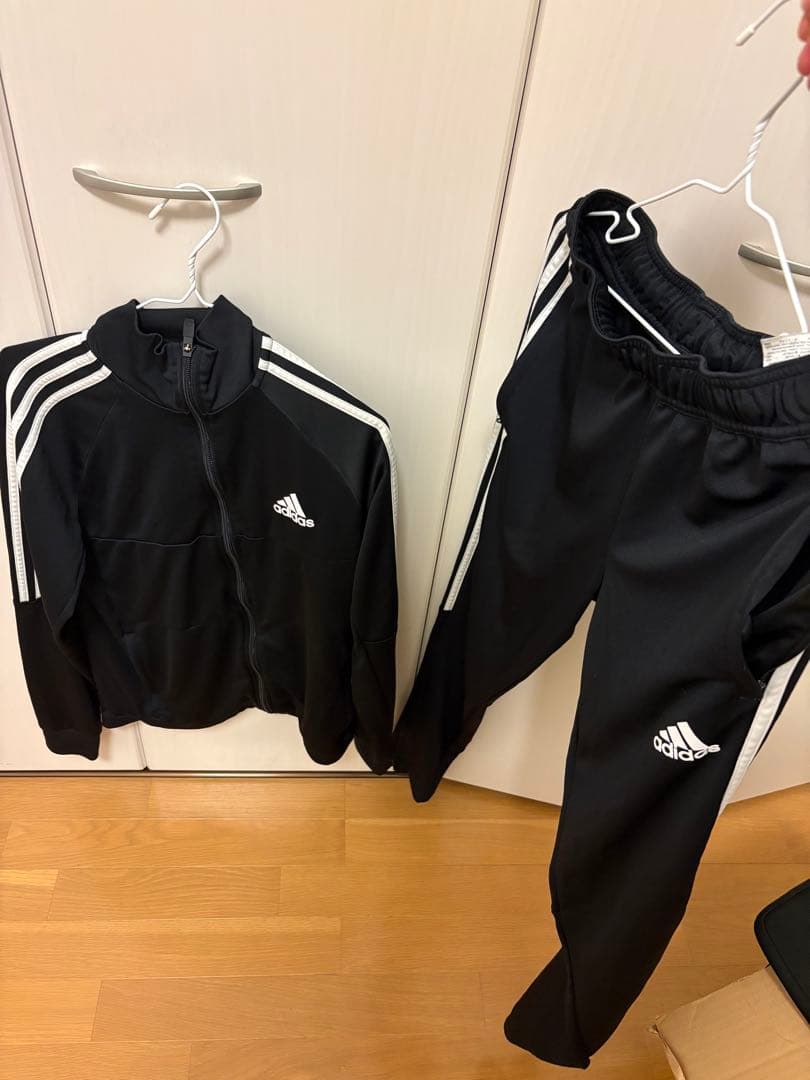adidas ジャケット パンツ セット Mサイズ 黒