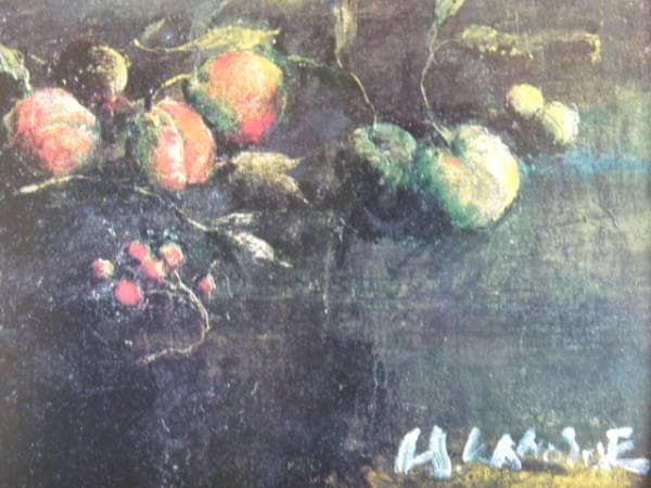 彼末 宏、静物、希少画集画版、版上サイン入、新品額付