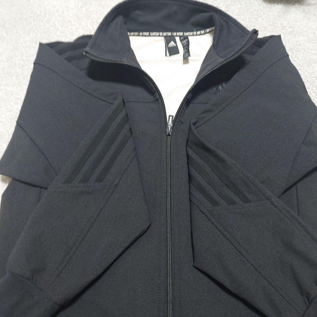 adidas ブラック ジャージ上下セット