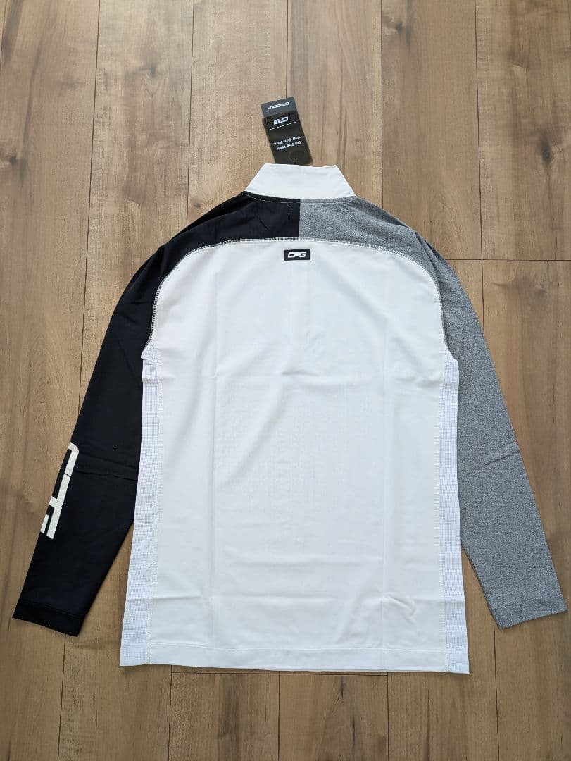 【新品】CPG GOLF／ ハーフジップ ストレッチ 長袖 ポロシャツ