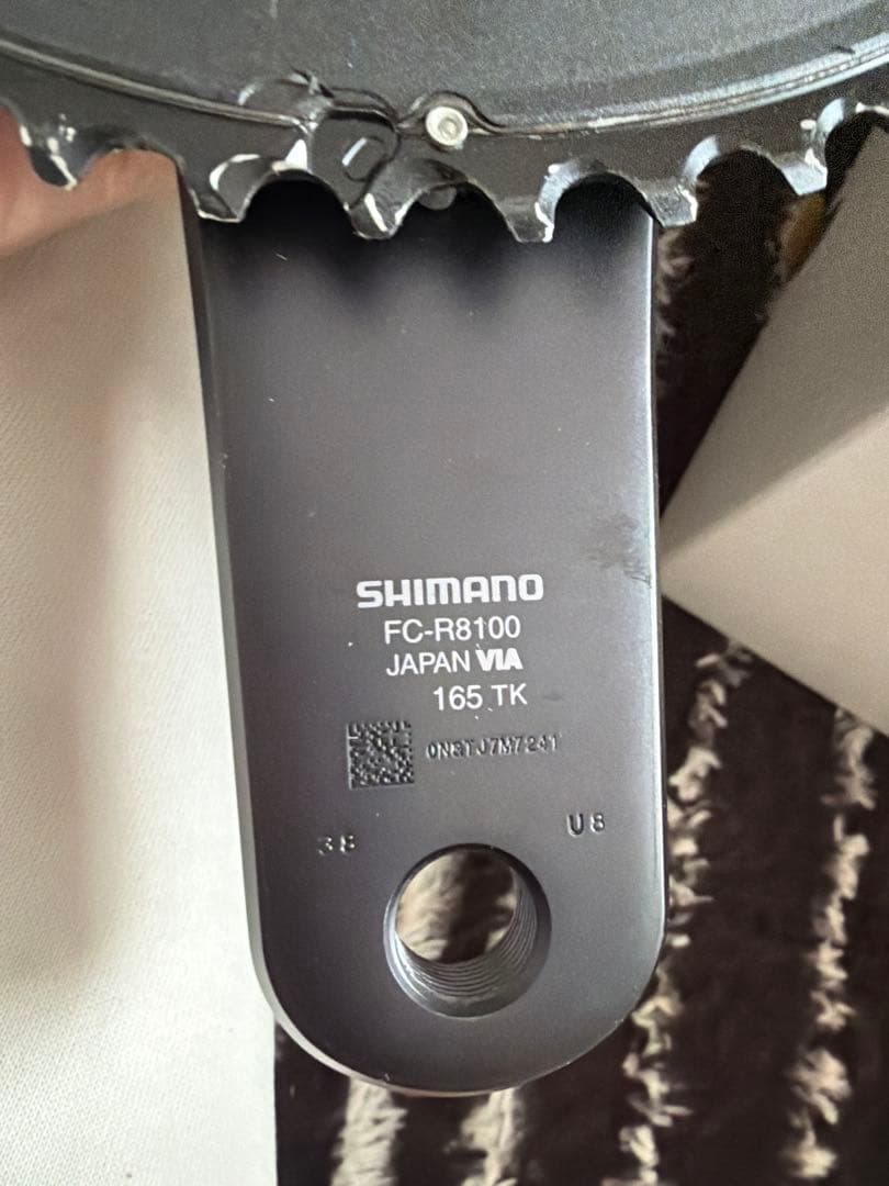 SHIMANO ULTEGRA クランクセット ブラック中古。美品