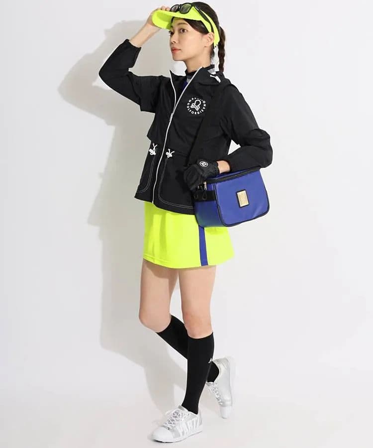 ★美品★MARK&LONA　ウェーブロゴケープ風パーカー　サイズ　M