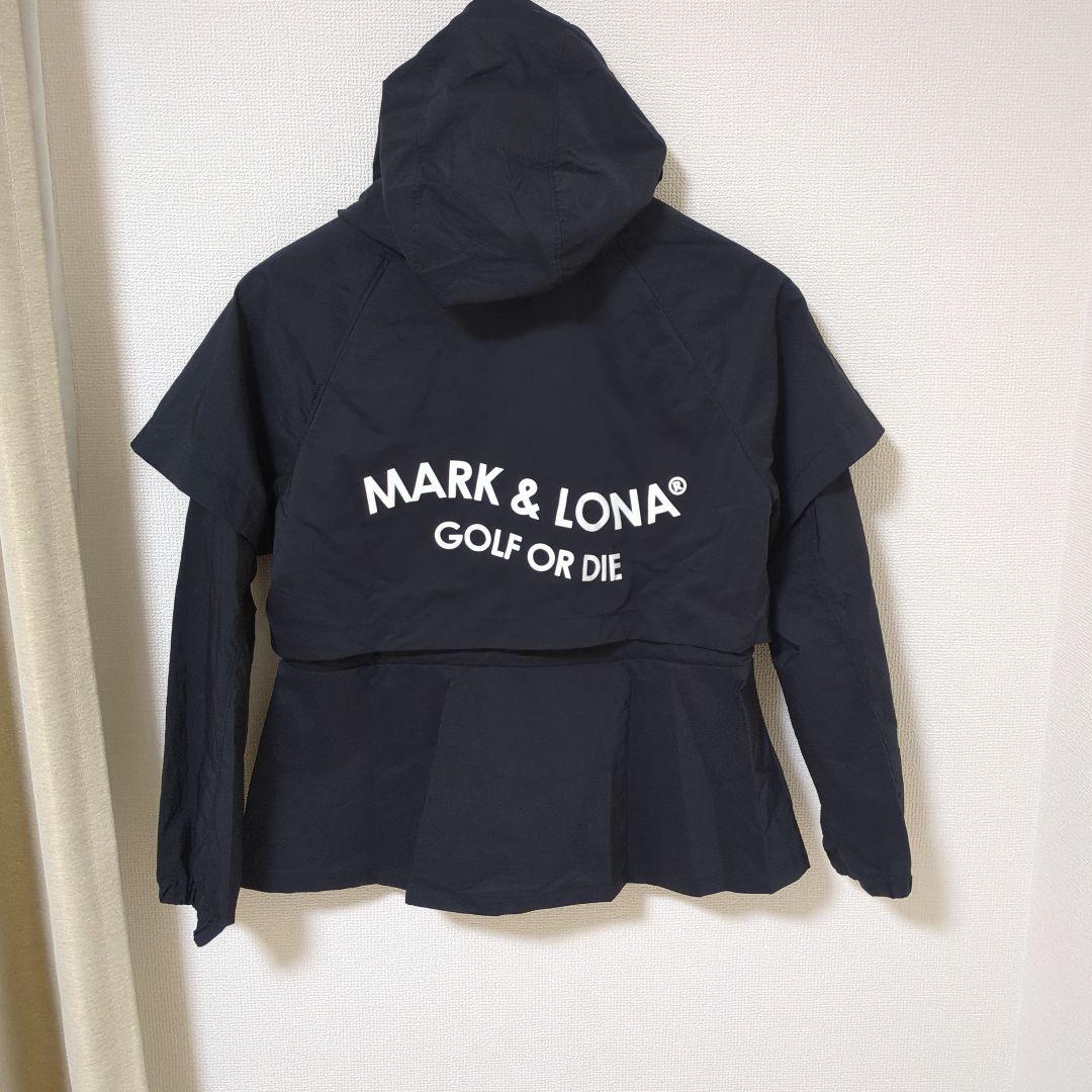 ★美品★MARK&LONA　ウェーブロゴケープ風パーカー　サイズ　M