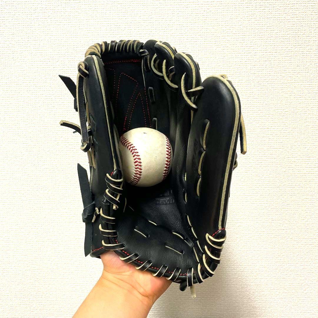 254 ダビドスポーツ 型抜群 極美品 即戦力 軟式 投手用グローブ