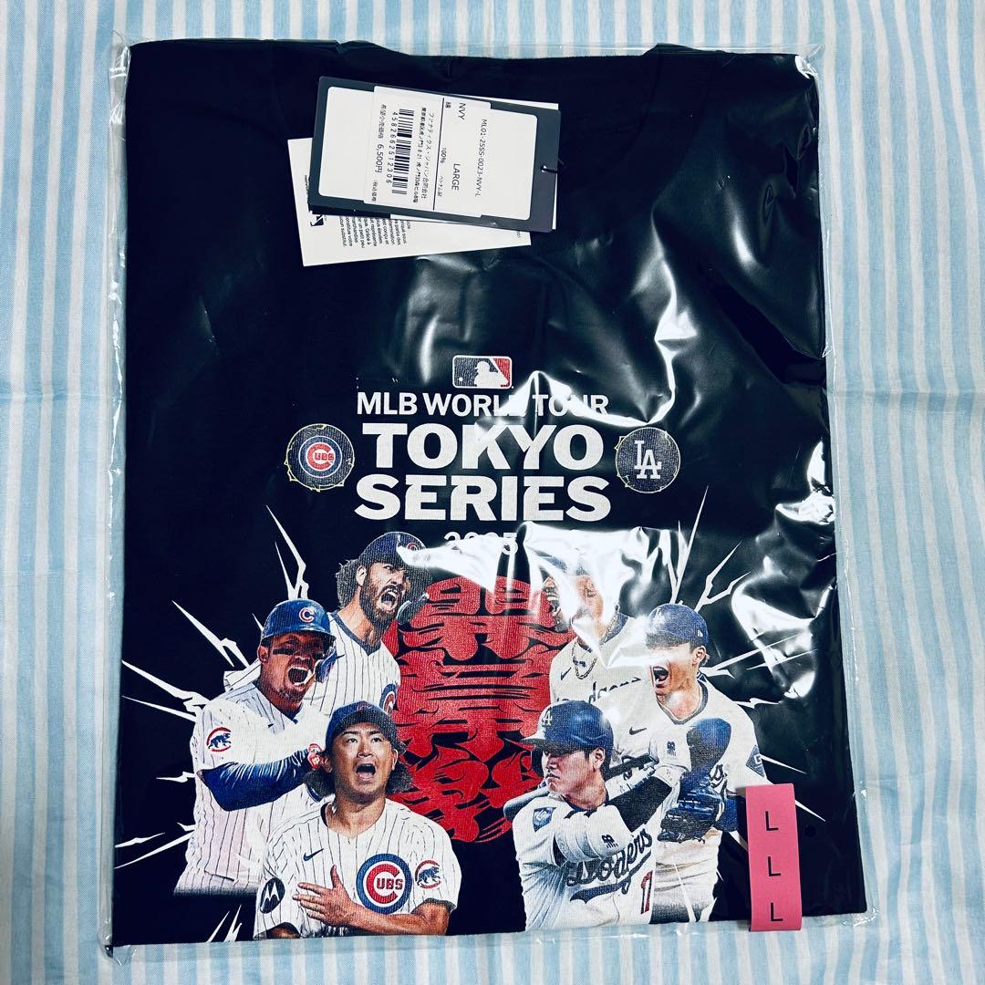MLB 東京シリーズ 開幕戦 Tシャツ　カブス vs ドジャースＬサイズ
