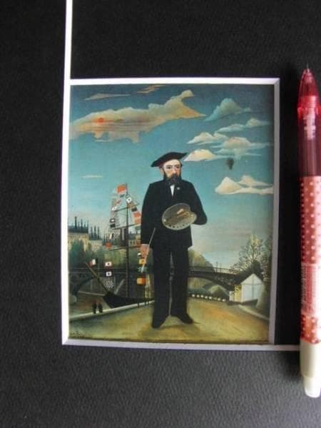 アンリ・ルソー、私自身　肖像＝風景、希少画集画、新品額装付