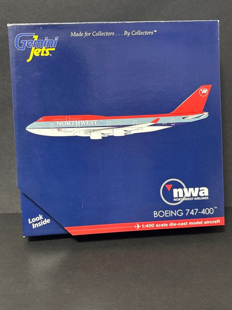 GeminiJets 1/400 NWA B747-400 ノースウエスト航空