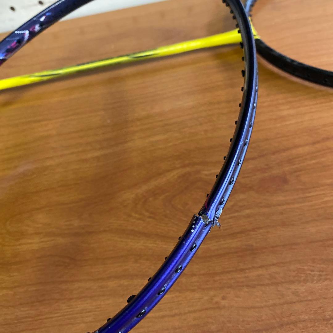 YONEX バドミントンラケットナノフレア1000ゲーム.400 ジャンク美品