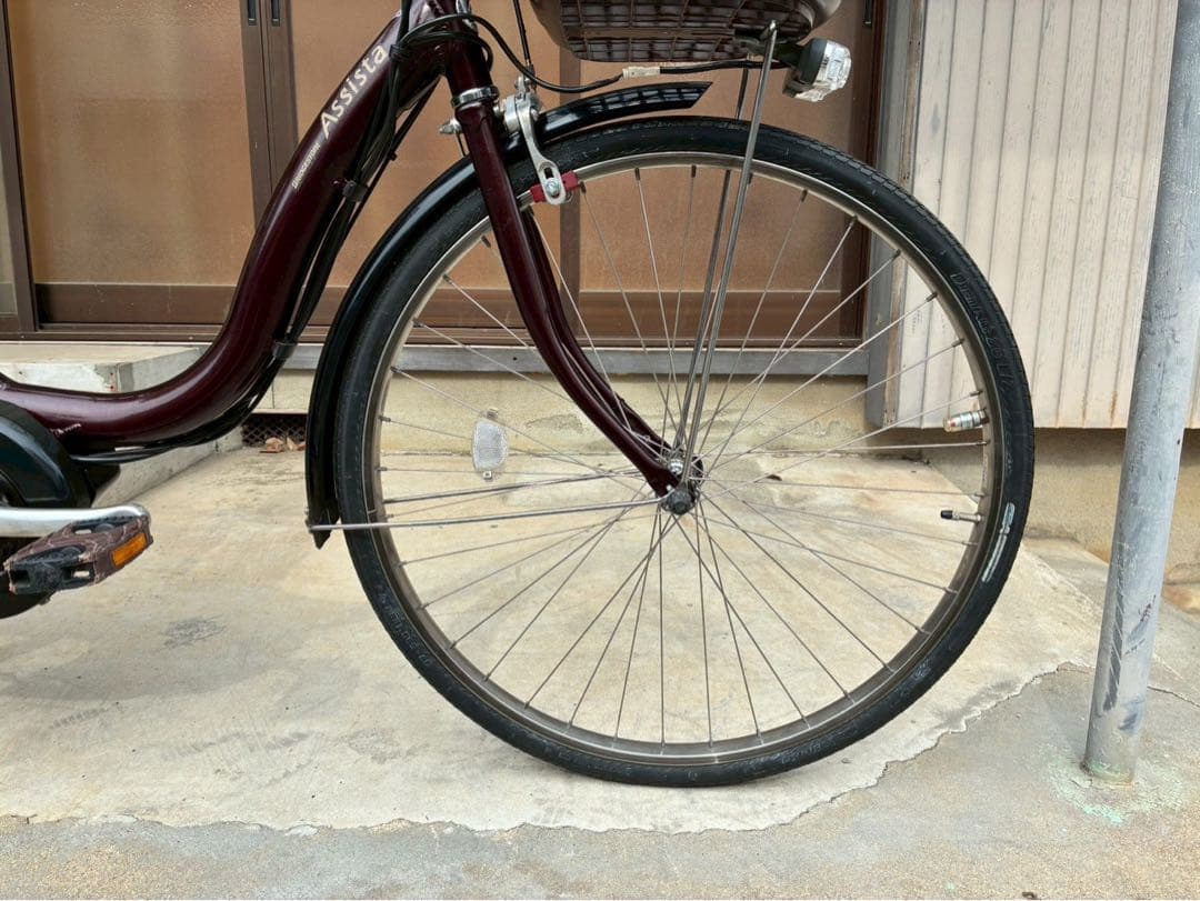 電動自転車　№8597 ブリヂストン アシスタ 26インチ 茶色