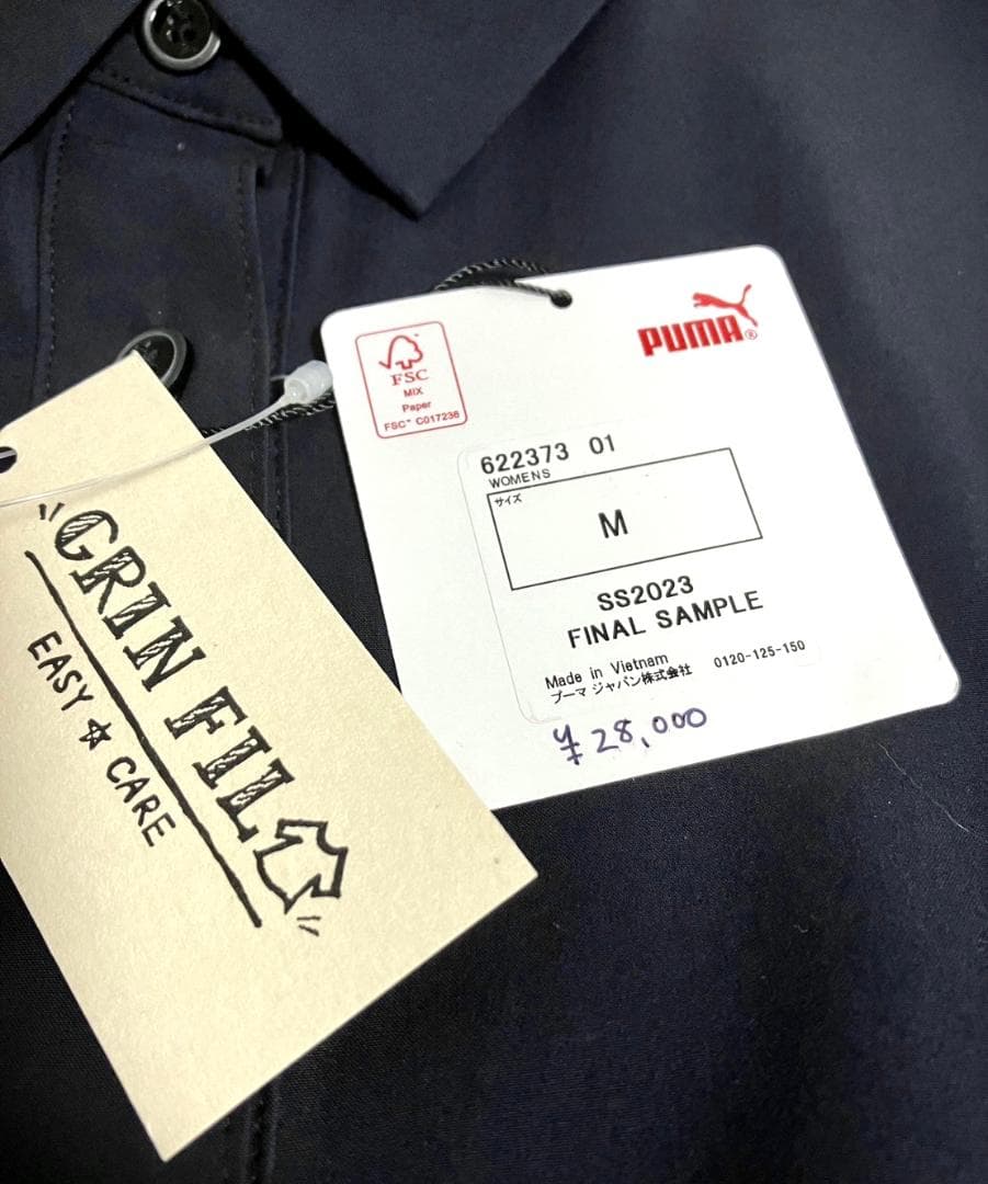 【24時間以内/匿名配送】プーマゴルフ レディース 長袖 ワンピース Mサイズ