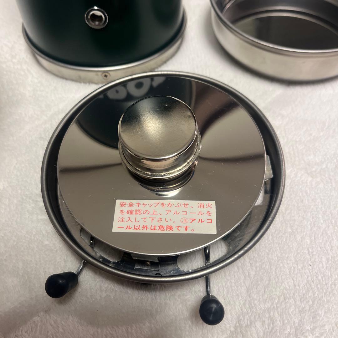 オリムピック ALPOT アルポット グリーン アルコールストーブ 調理器具