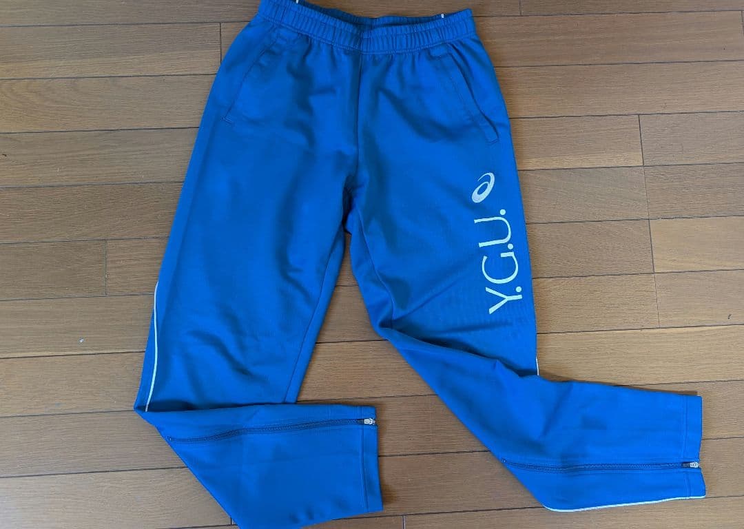 ASICS YGUジャージジャケット 青白