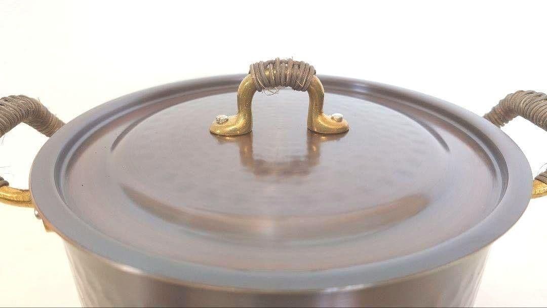 新光金属 COPPER100  WARE 純銅ブロンズ煮込み鍋20cm