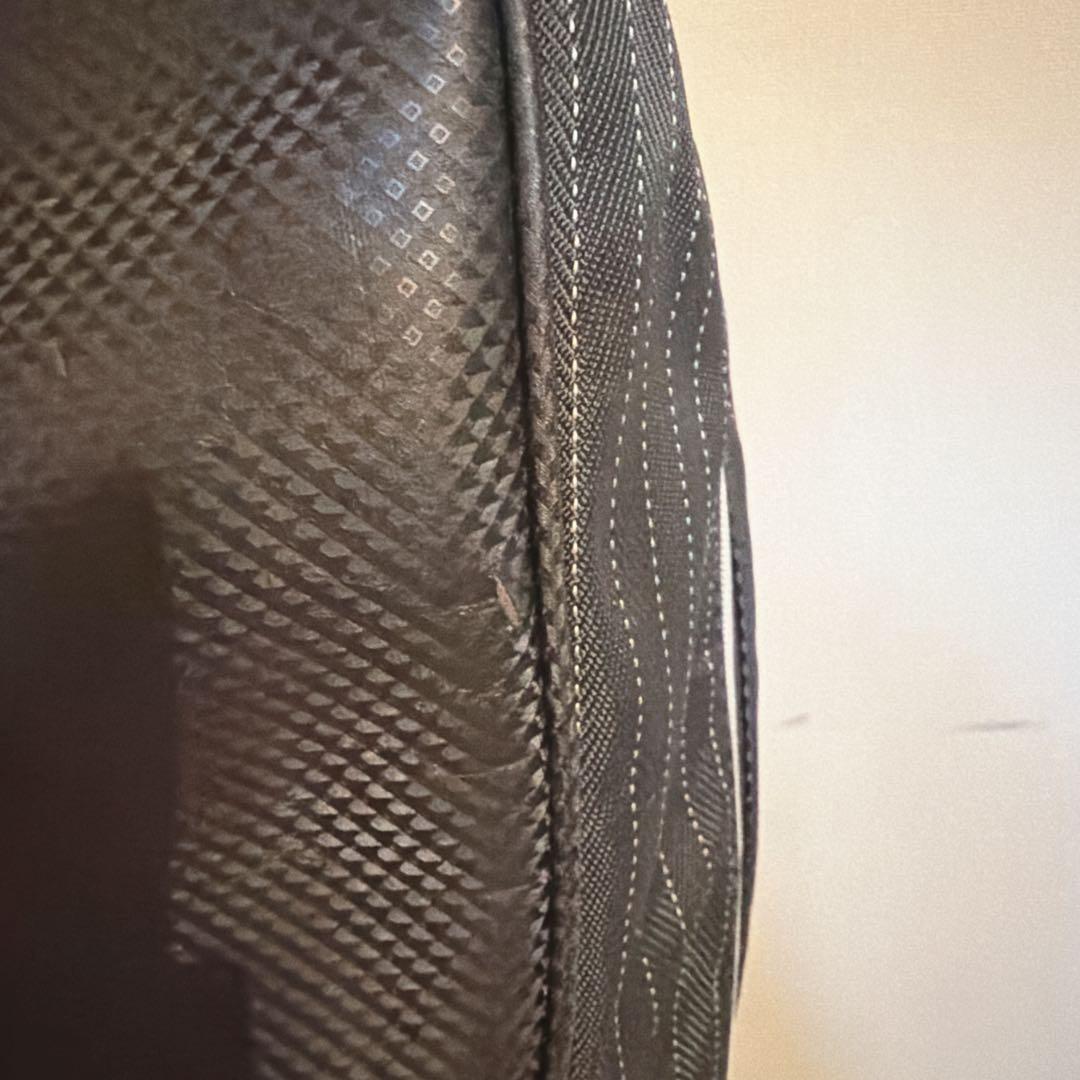 XXIO キャディバッグ ストライプ柄ブラック ゴルフバッグ　DUNLOP